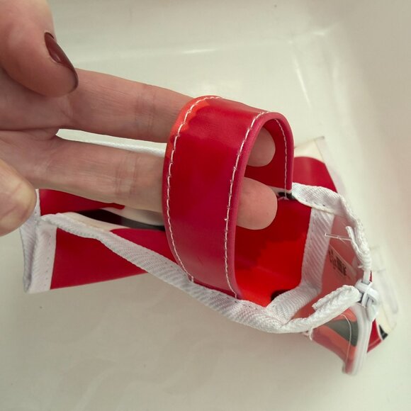 NWT MARIMEKKO Red White Unikko Poppy Cosmetic Bag Pouch - Picture 8 of 12